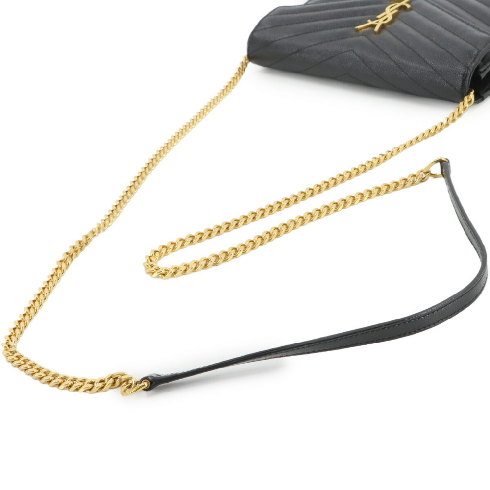 Yves Saint Laurent Saint Laurent Paris Cassandre Envelope Chain Wallet, black - Picture 5 of 10
